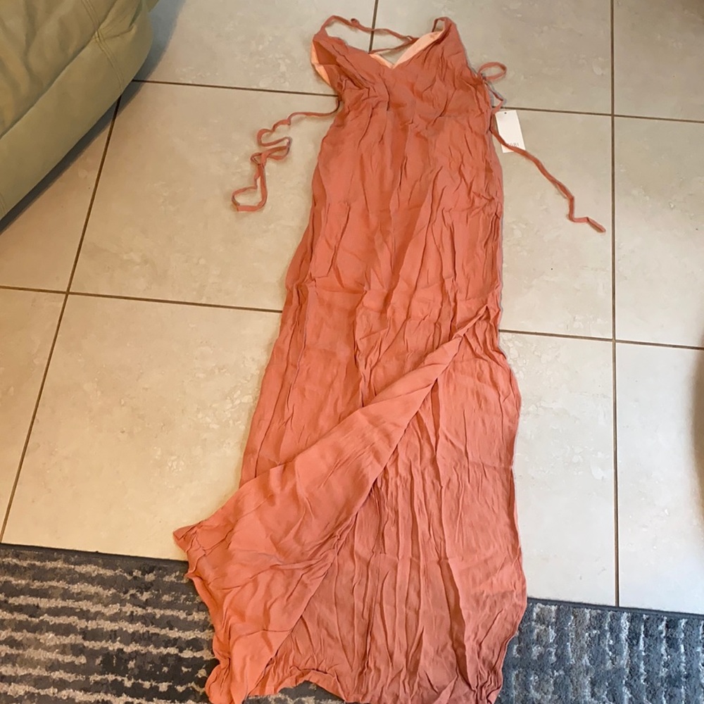 Tobi burnt orange maxi dress size L